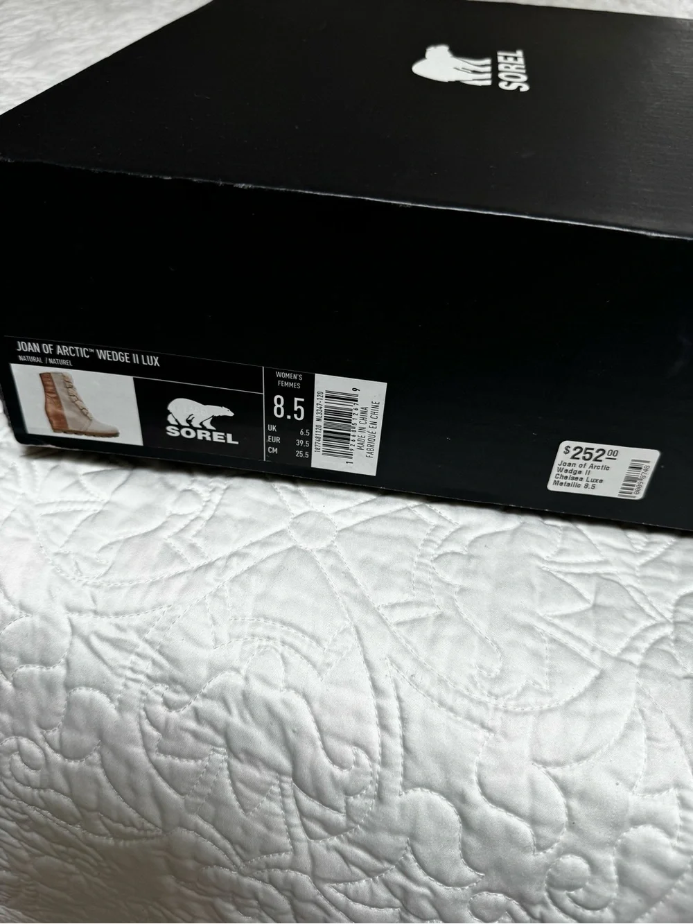 Sorel Women's Cream and Tan Shearling Lace-Up Winter Boots